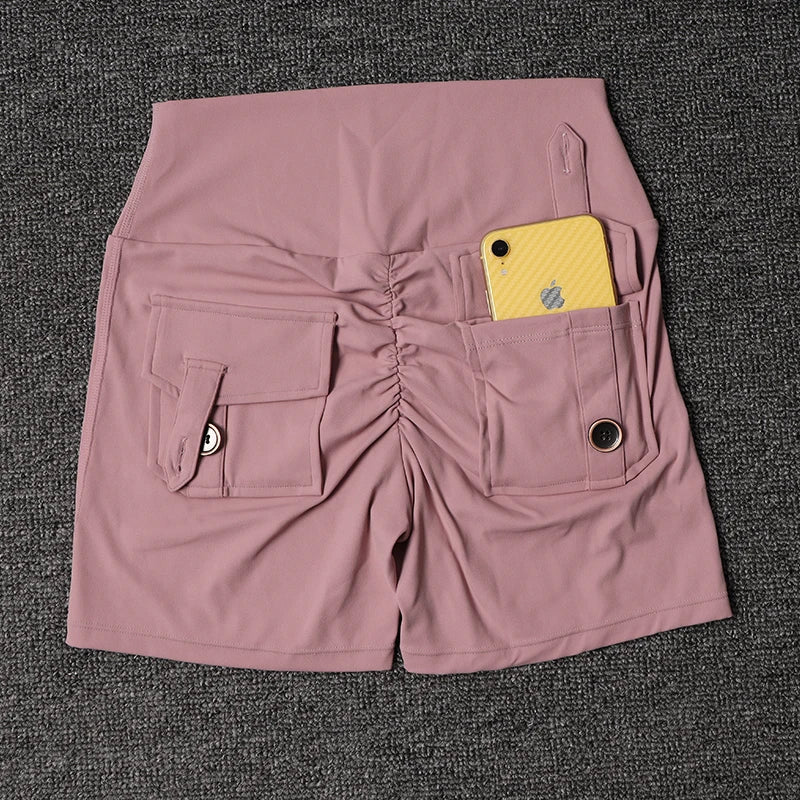 Women's Workout Slim Fit High-Waist Shorts