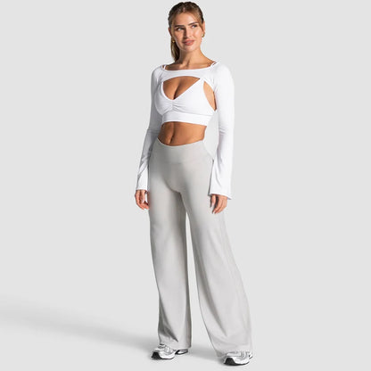 Women's Scrunch Wide-Leg Yoga Pants