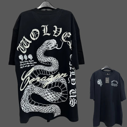 Apex Ritual – アニメプリント メンズクルーネックTシャツ – ゆったりカジュアル フィットネストレーニング コットンTee