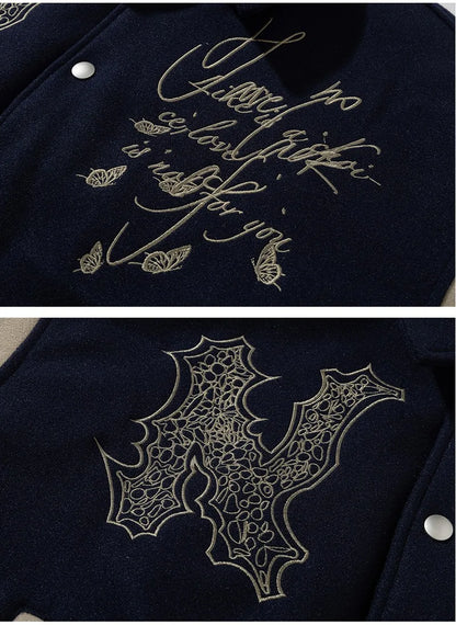 Man Baseball Jacket Winter Letter Embroidery Varsity Jacket Women American Vintage Coat Warm Fashion Hip Hop Original Original