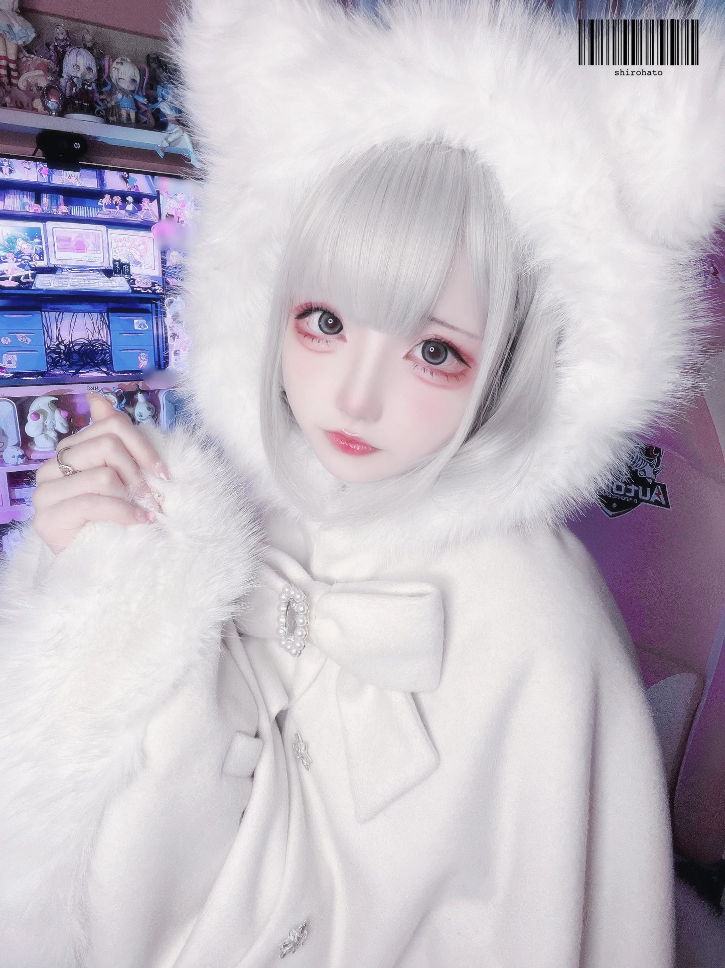 Women's Lolita Cat-Ear Wool Cape