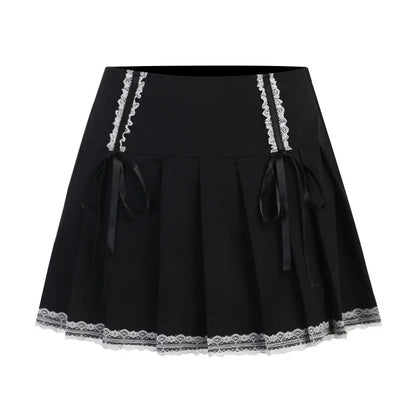 Women's Pink Plaid Gothic Mini Skirt