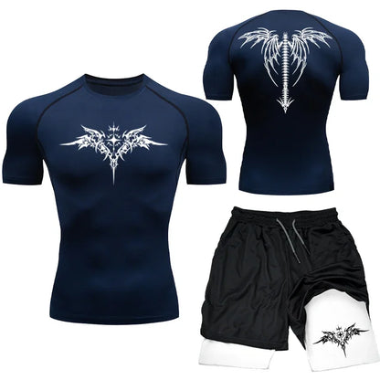 Apex Ritual MMA Compression Set – Quick-Dry Rashguard & Shorts for Combat Training