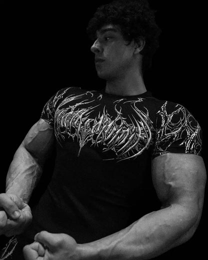 Breathedivinity Fitness Compression High-Elastic Training Short-Sleeved Quick-Dry T-Shirt