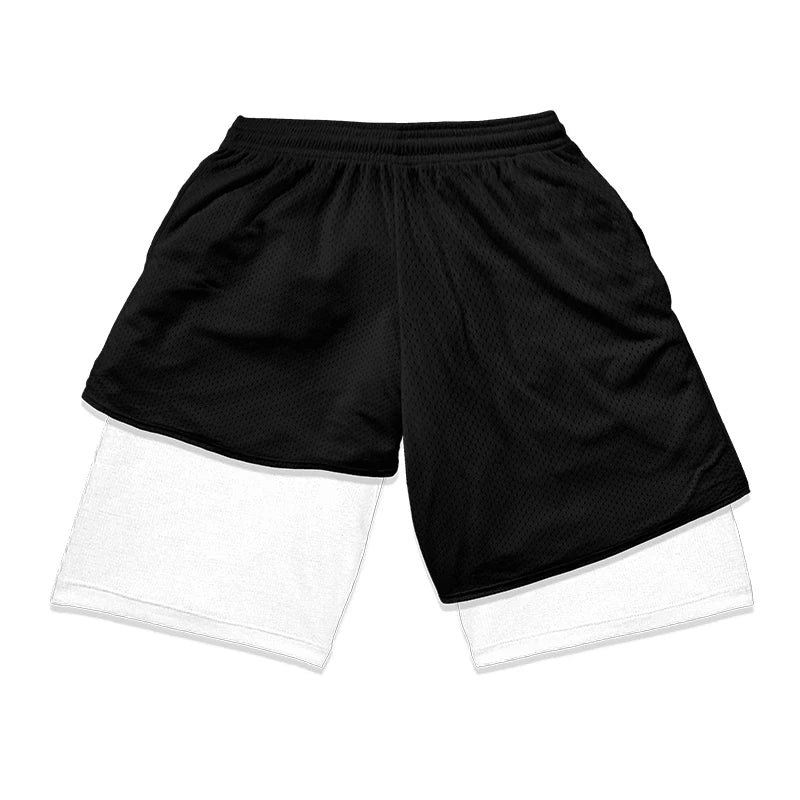 Apex Ritual – Men's 2-in-1 Training Shorts – Quick-Dry Double-Layered Gym Running Shorts
