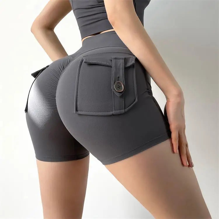 Women's Workout Slim Fit High-Waist Shorts