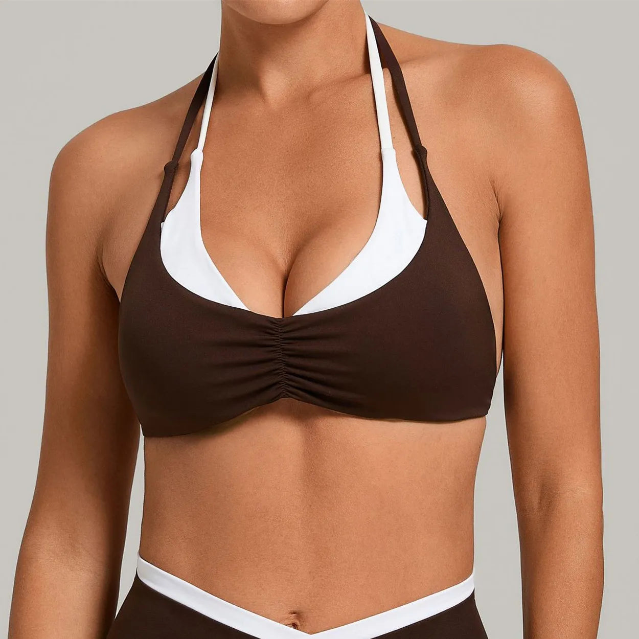 Adjustable Halter Women Sports Yoga Bra Anti-Sweat Fitness Top Women Cycling Shockproof Crop Top Sport Bra Gym Workout Top XP06