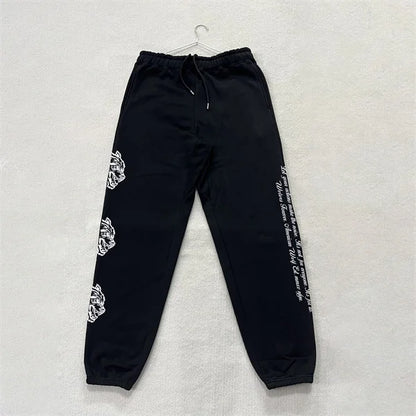 DARC SPORT ankle-length sweatpants, American-style fleece pants, fall/winter fitness training pants, men's and women's matching