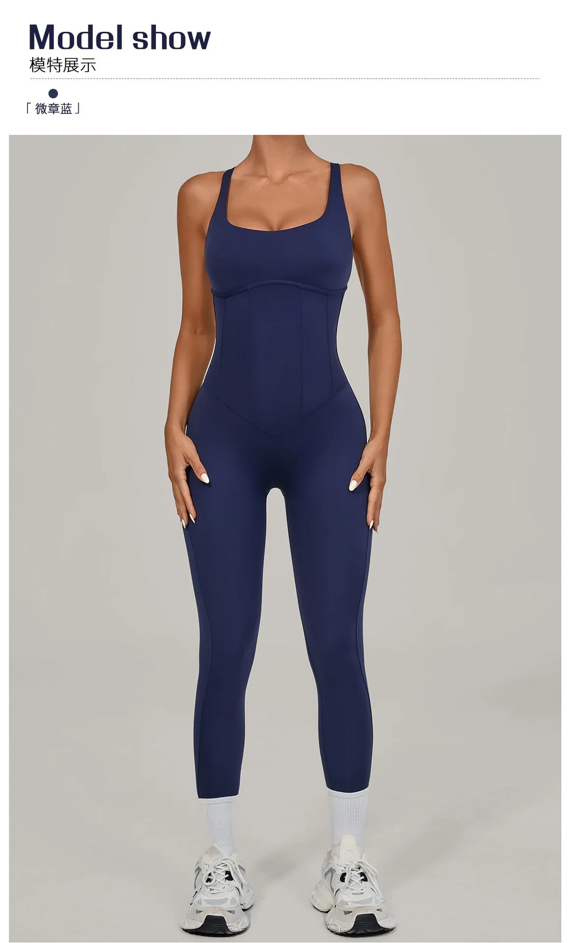 Women's Workout Backless Purple Jumpsuit