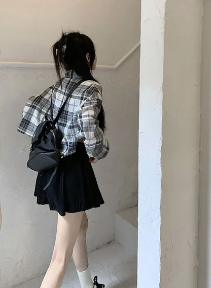 Solid Shorts Women Summer Folds All-match High Waist Stylish Popular Aesthetic Fashion Korean Style Шорты Женские Летние Chic