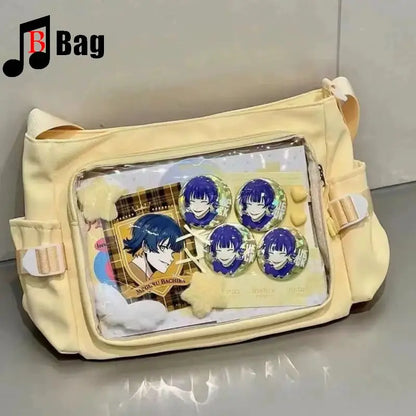 Japanese One shoulder large capacity female Ita Bags Y2K Spice Girl Uniform bag Comic Exhibition Goth Lolita Women Computer bag