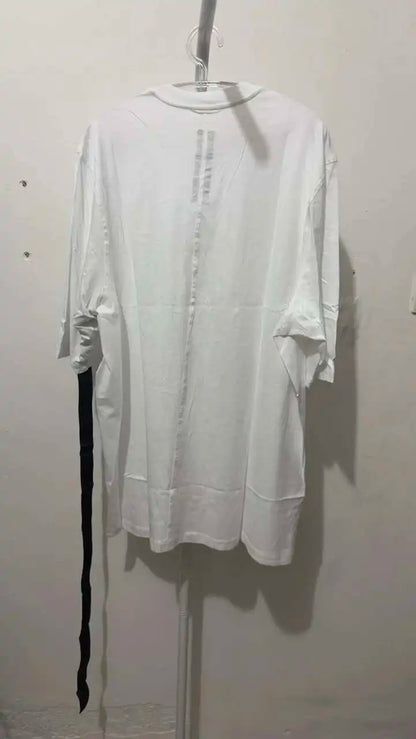HKSH Spring Summer New Men's Tide Dark Cotton Form Five Star Printed Pattern Cotton T-shirts Half Sleeve Women Chic Tees HK2006