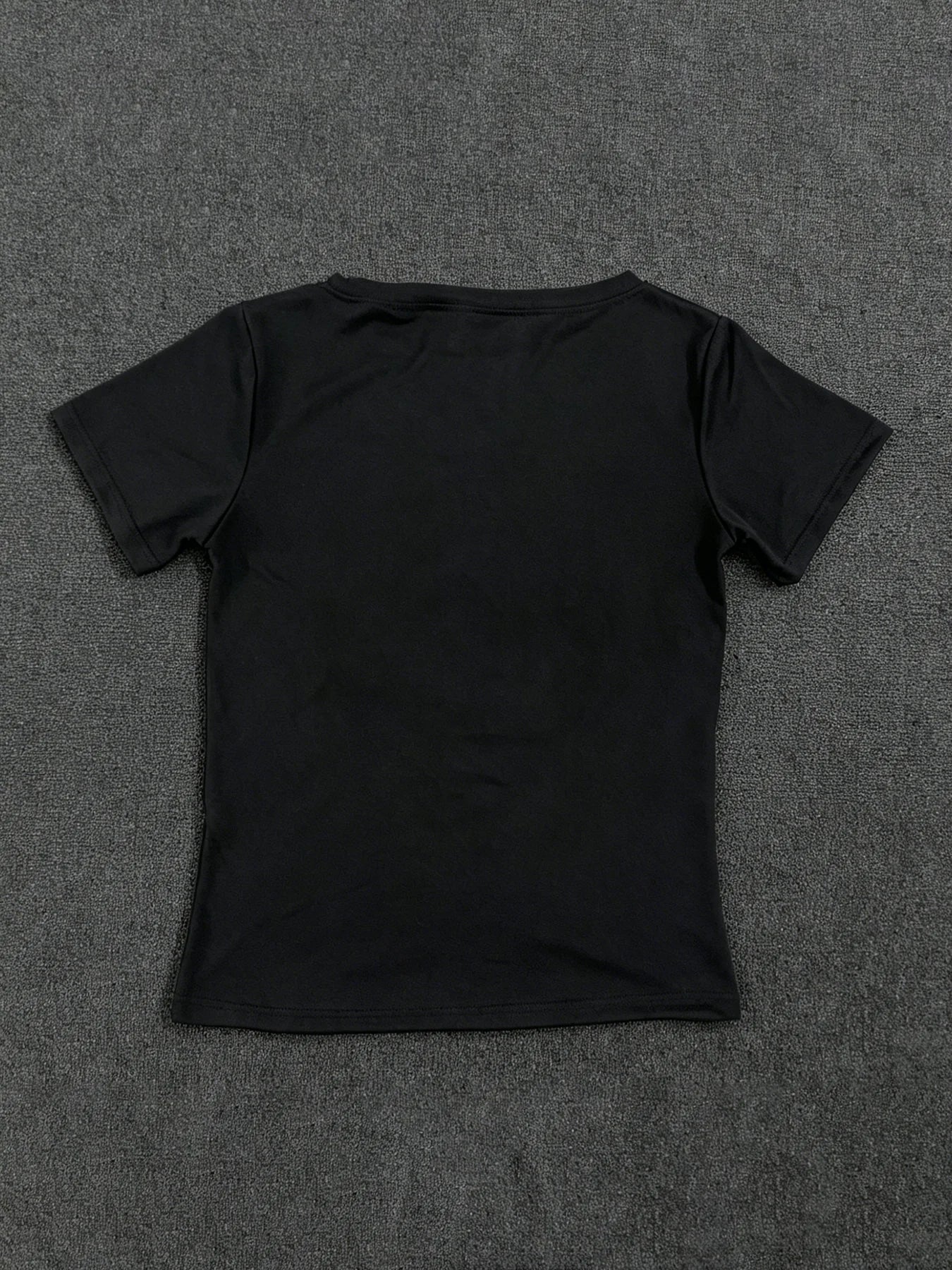 2026 Vintage Gothic Cross Hot Stamping Style Harajuku Round Neck T-Shirt Slim Fit Short Top