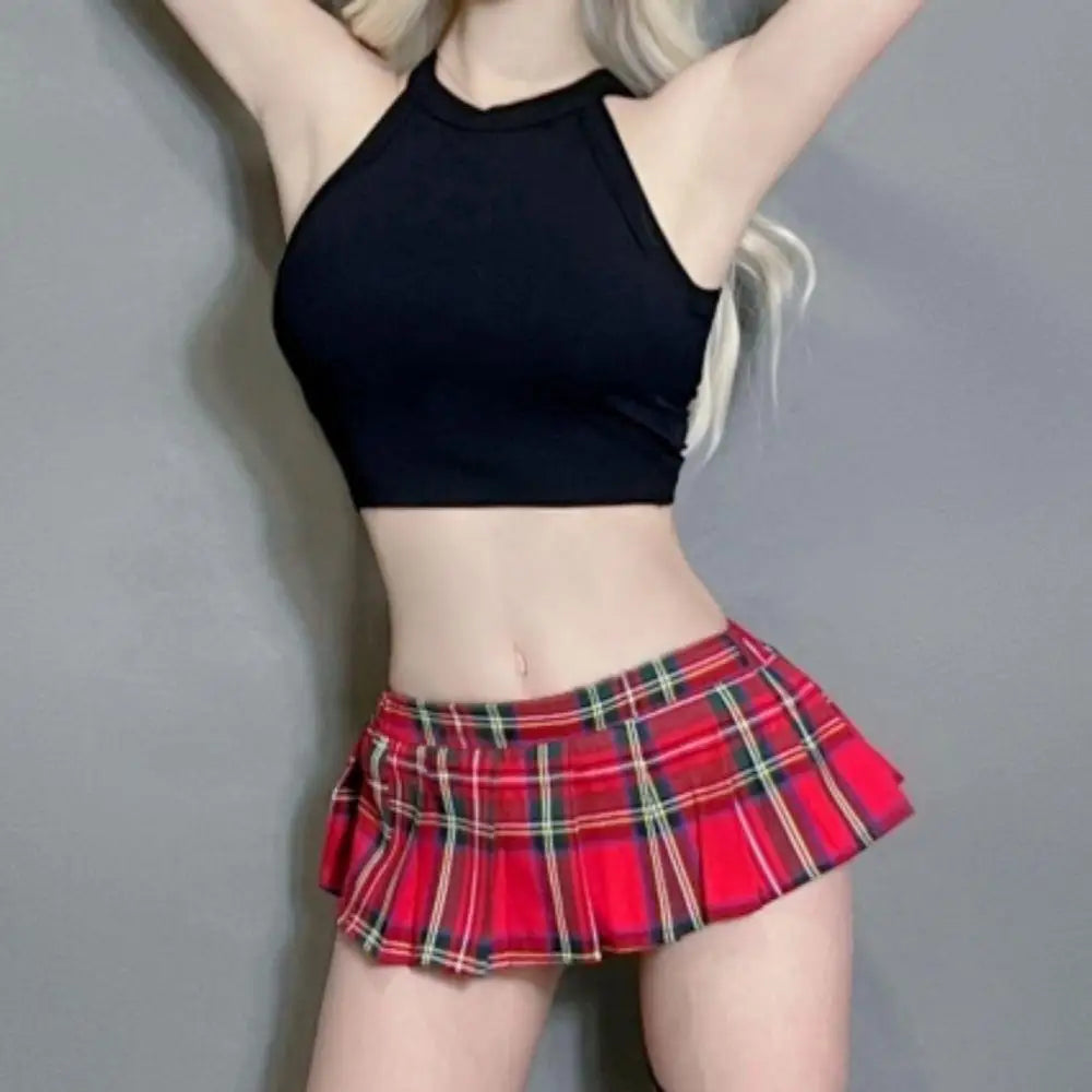 Japanese Style Women Pleated Skirts Sexy Schoolgirl JK Uniform Mini Skirt See Through High Waist Lady Sexy A Line Skirt Clubwear