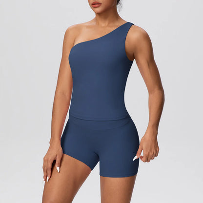 Apex Ritual Women's 2-Piece Sports Set – Push-Up Bra & Shorts