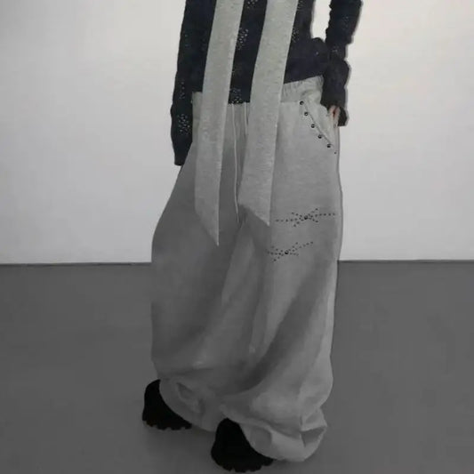 Women's Gothic Vintage Streetwear Black Pants