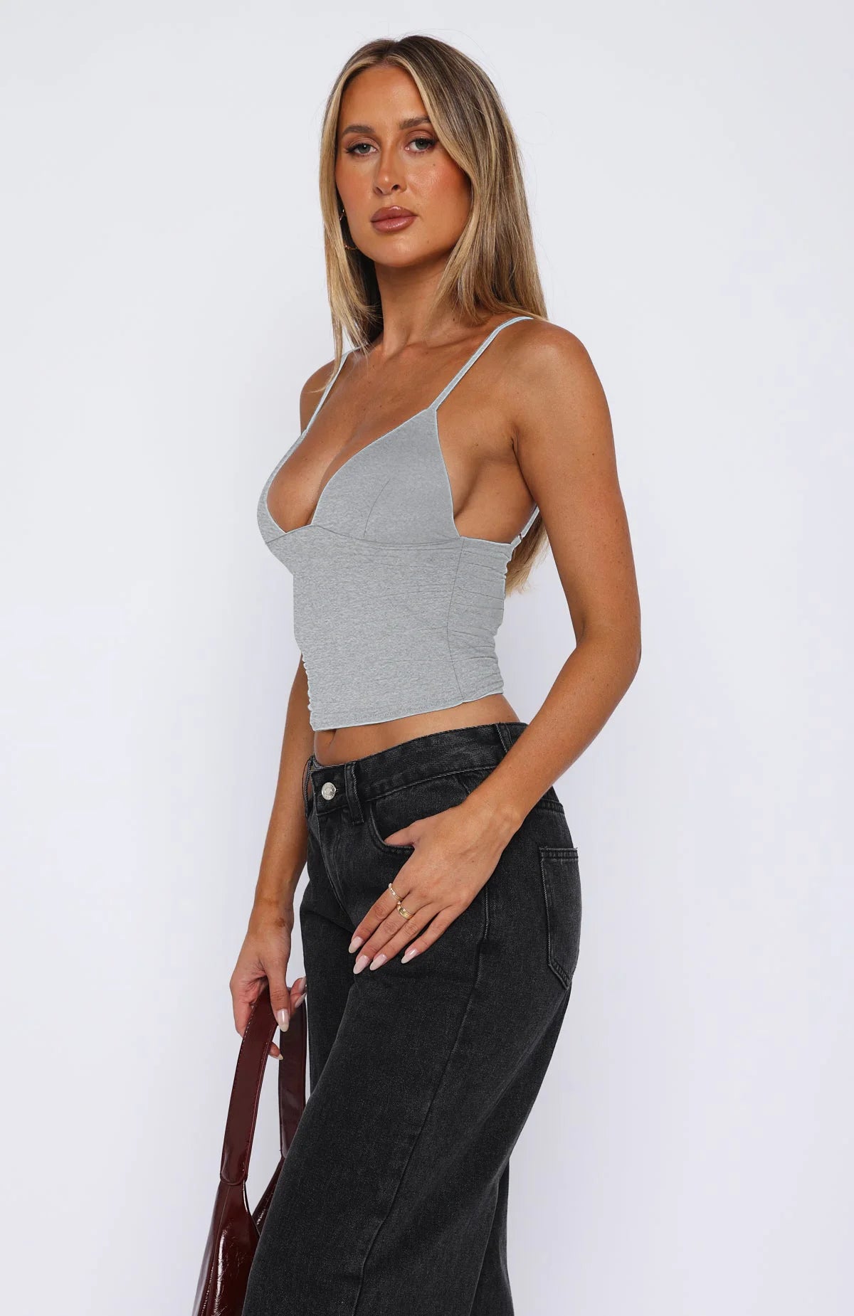 Dulzura Sleeveless Ruched Bodycon Camisole Women’S Solid Sexy Top Party Club Streetwear Autumn Winter Clothes Y2K