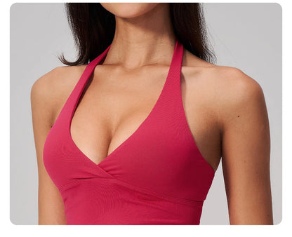 Apex Ritual – Summer Seamless Yoga Bras Women – Fitness Halter Sports Bra Gym Crop Top Shockproof