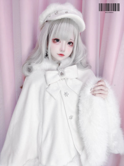 Women's Lolita Cat-Ear Wool Cape