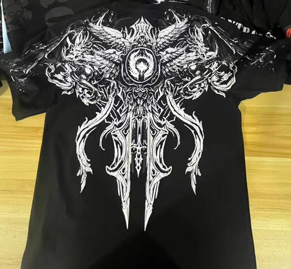 Breathedivinity Loose Large-Sized Cotton Sports Fitness Men's Short-Sleeved T-shirt