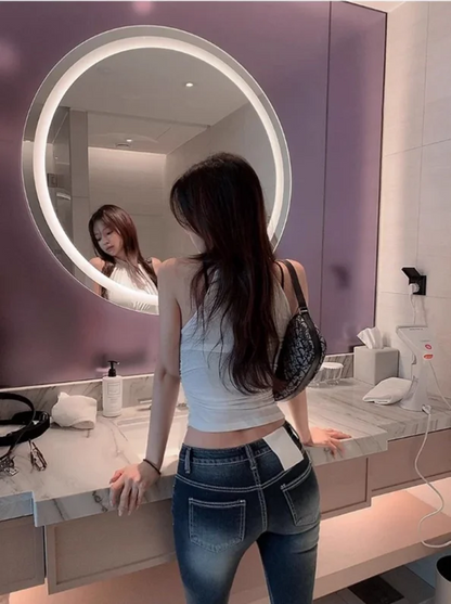 Women's Knit Strap Crop Tank Top