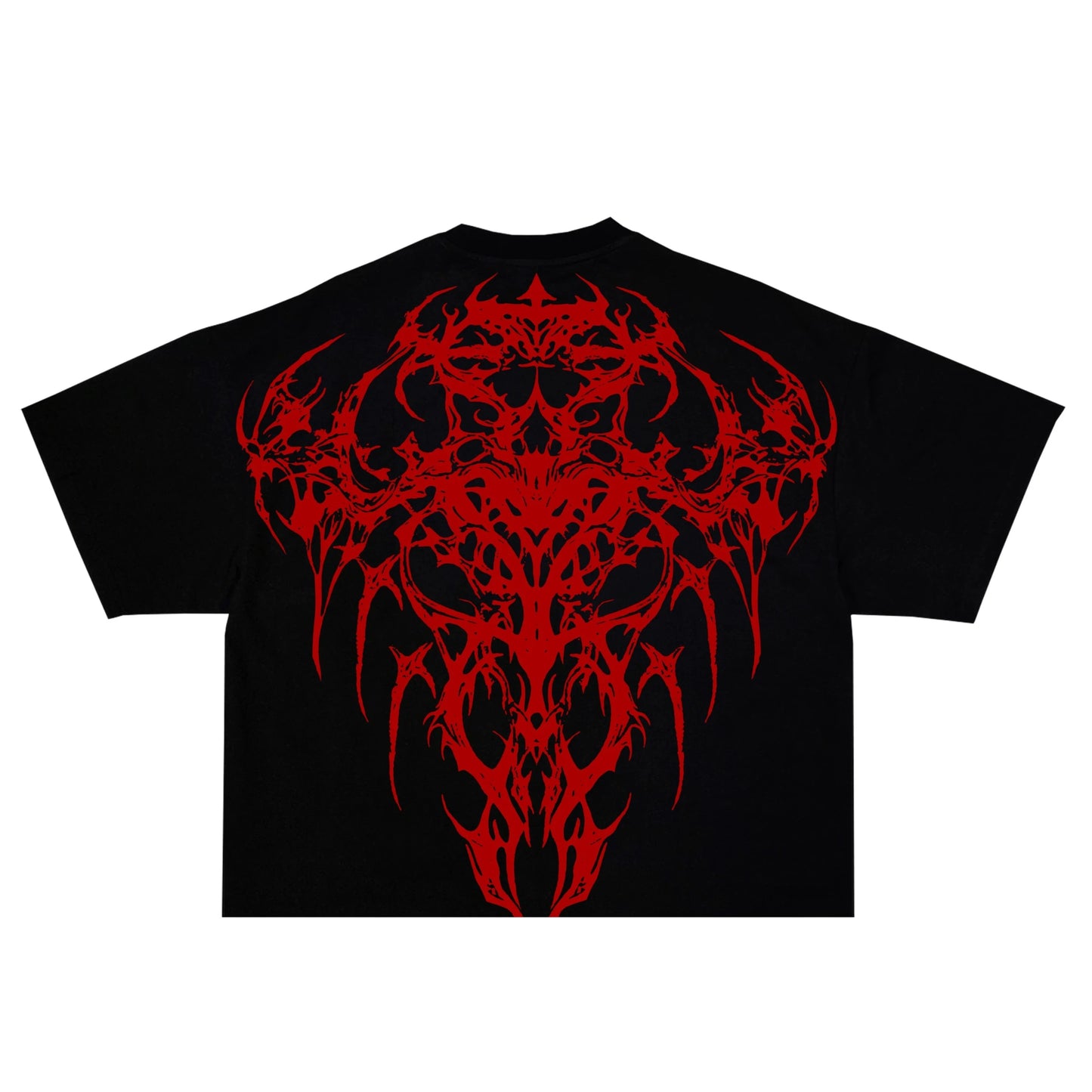 T shirt Men Dark Oversized Cotton Tee Skull Print Workout Gym Top Streetwear Fitness Clothing Alternative Fashion