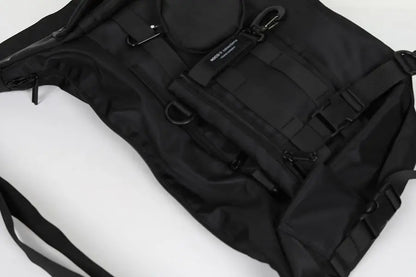 Shopper Nylon Shoulder Gothic Black Crossbody Messenger Tote Bags For Men Women's Hip Hop Techwear Satchel Waist Goth Postman