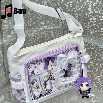 Japanese One shoulder large capacity female Ita Bags Y2K Spice Girl Uniform bag Comic Exhibition Goth Lolita Women Computer bag