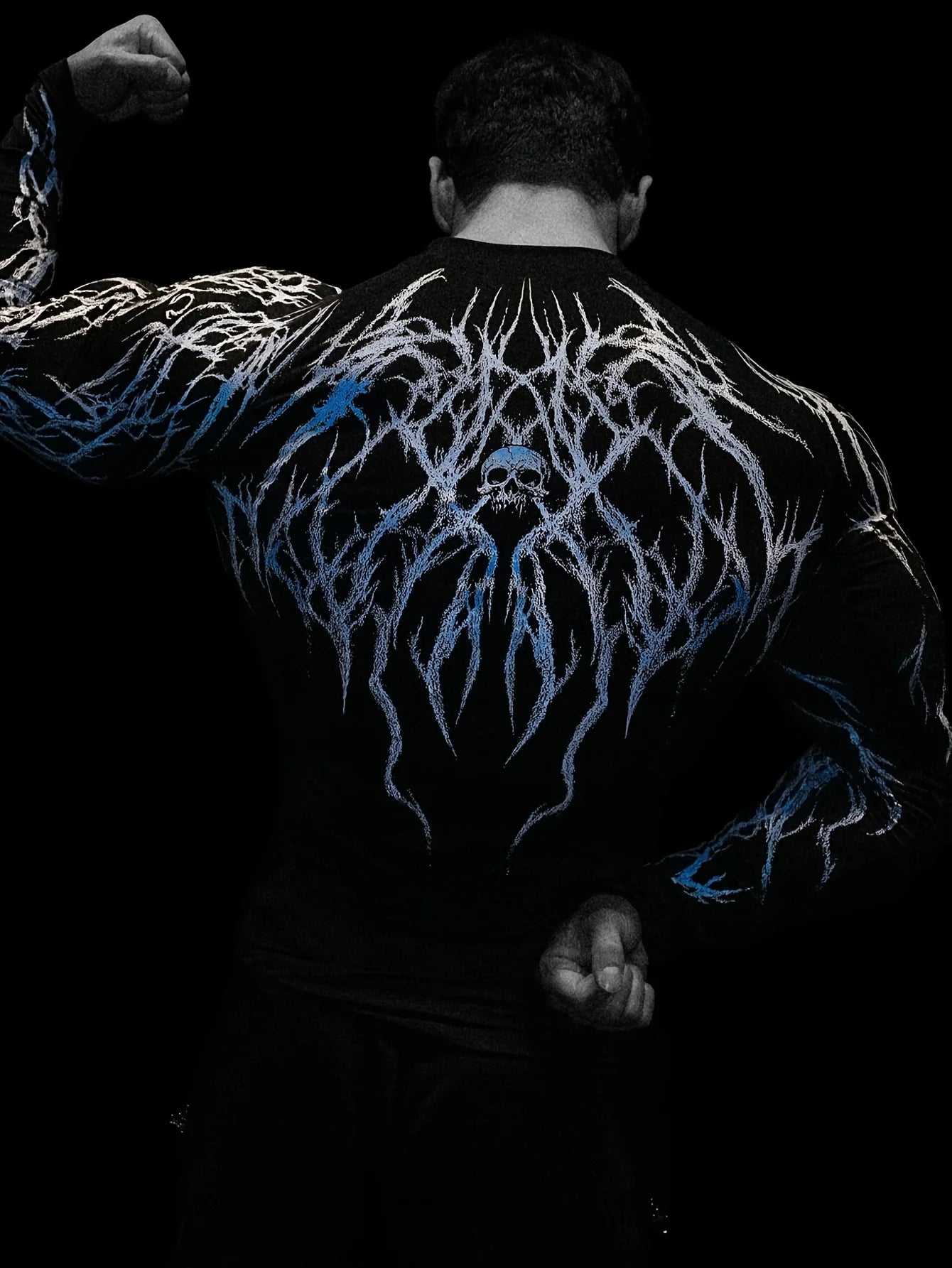 Tight Fitting Long Sleeved T-shirt S-2XL High Elasticity Muscle Fitness Shirt Quick Drying Moisture Wicking And Sweat Wicking