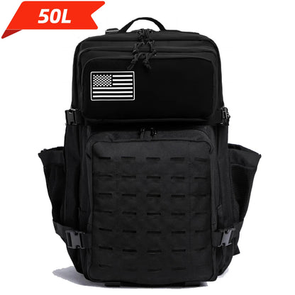 Apex Ritual – タクティカルMOLLEハンティングバックパック 25L/50L – EDC ジム＆アウトドアハイキングリュックサック ボトルホルダー付き