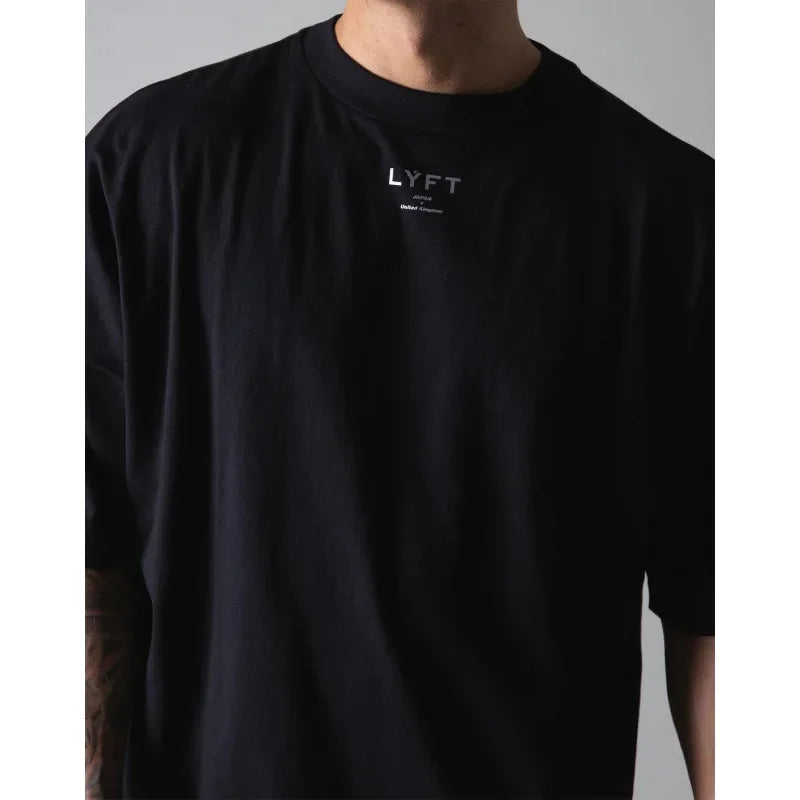 Apex Ritual – メンズ ゆったりフィット サマー スポーツ Tシャツ – フィットネス バスケットボール 半袖 韓国スタイル