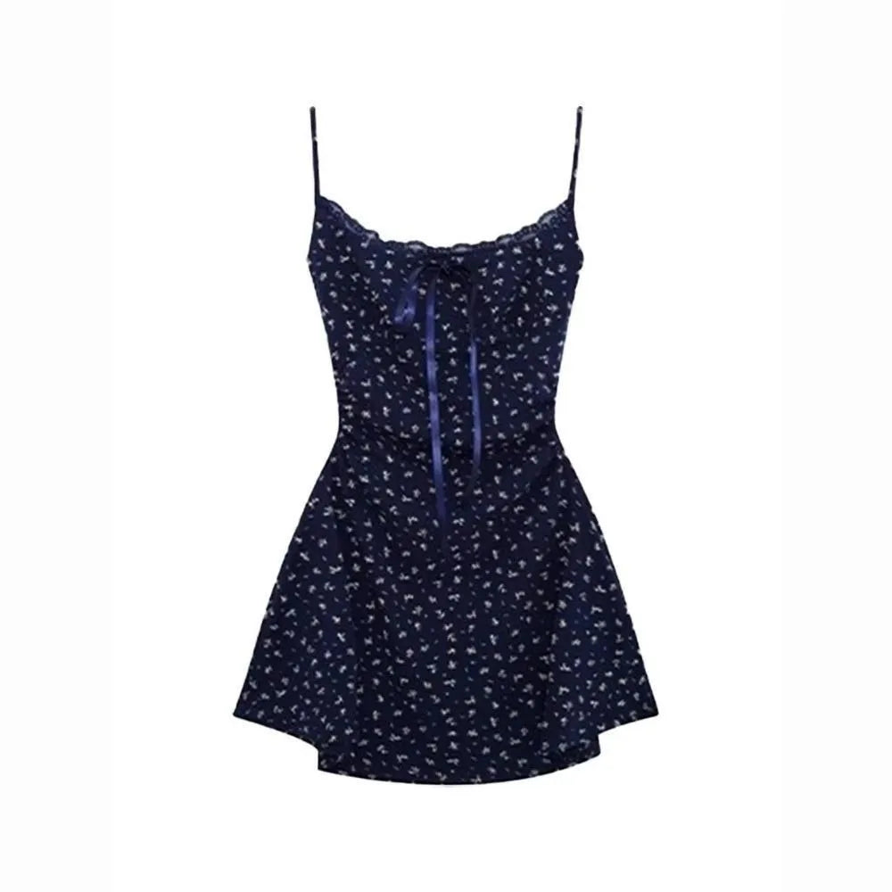 Women's Floral Strappy Bodycon Mini Dress