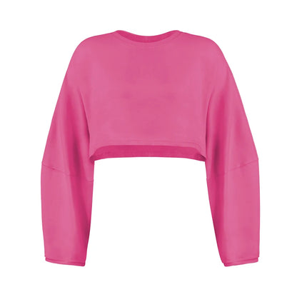 Women Sports Crop Top T-Shirts Gym Clothing Yoga Loose Tops Long Sleeve Sportswear Workout Clothing Fitness Smock Spring Autumn