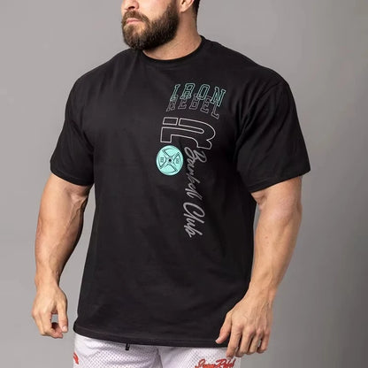 Apex Ritual – Earned Not Given Men's Gym T-Shirt – Bold Text Oversized Crew Neck Lifting Tee