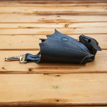 Coin Purse PU Leather Bat Gothic Bag Keychain Change Purse with Foldable Wings for Outdoor Shopping Travel Work School Events