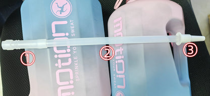 Apex Ritual – ストロー付きスポーツウォーターボトル2L – 目盛り付き大容量フィットネスボトル