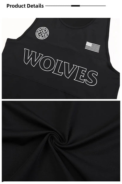 Men's Wolf Graphic Breathable Bodybuilding Tank Top