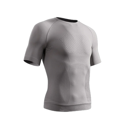 Summer Men Short Sleeve T-Shirt Breathable Compression Gym Running T Shirt Man Casual Tops Seamless Fitness Shirts Man Clothing