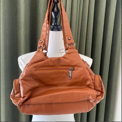 Y2K PU leather Tote bags original Shoulder bags Unique cute crossbody bag Retro Large Capacity Handbag gothic purse for women