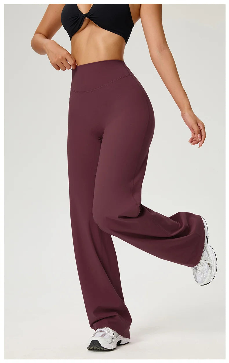 Women's Workout Wide-Leg High-Waist Leggings