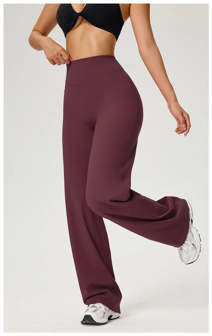 Women's Workout Wide-Leg High-Waist Leggings