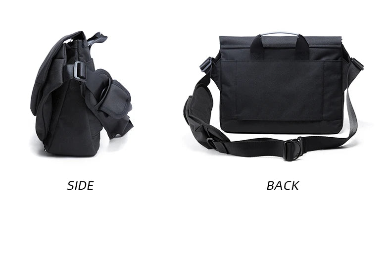 MOYYI Design Large Laptop Messenger Bag for Men Waterproof Travel Crossbody Shoulder Bag Reflective Cycling College School Bag