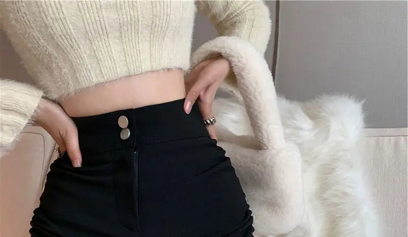 XS-5XL Shorts Women Black Wide-leg High Waist Shirring Lace-up All-match Streetwear Korean Fashion Summer Female Casual Y2k Chic
