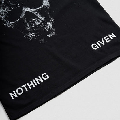 NOTHING GIVEN Oversized Loose Running T-Shirts Mens Gym REAPERS Fitness Sports Half Sleeve T Shirt Graphic Unisex Workout Tops