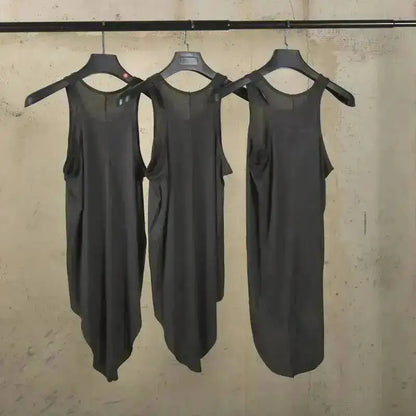HKSH RO 2025 Summer New Man Dark Tide Chic Tank Top Ultra-thin Transparent Sleeveless Sweatshirt Wool Fashion Vest Trendy HK4911