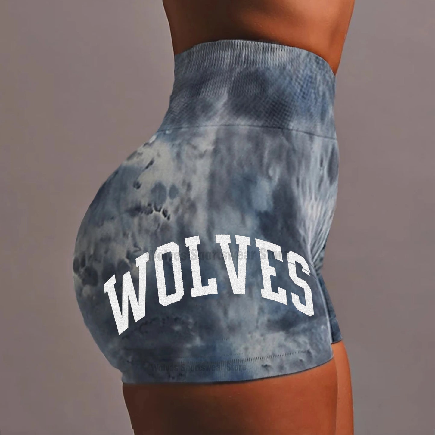 Wolves Women's Shorts Fitness Gym Elastic Shorts Sportswear Tight Sports Clothing Woman Bodybuilding Workout Yoga Shorts