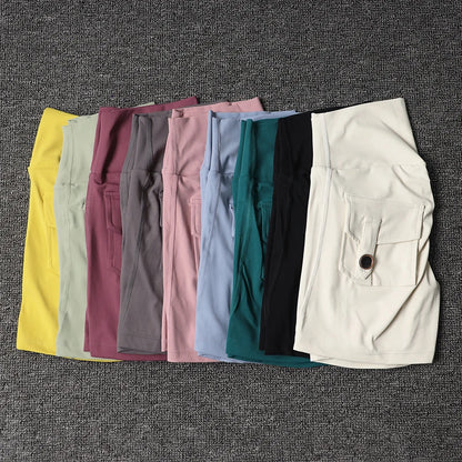 Women's Workout Slim Fit High-Waist Shorts