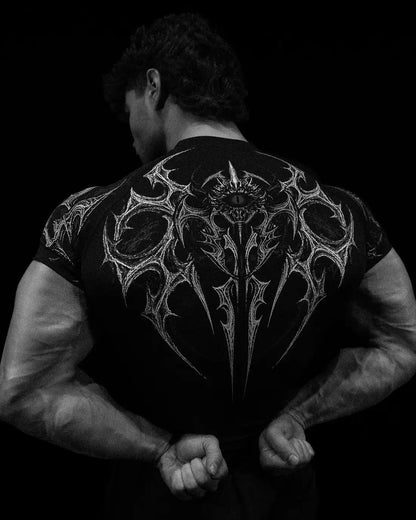 Breathedivinity Fitness Sports T-shirt with High Elasticity and Short Sleeve for Men