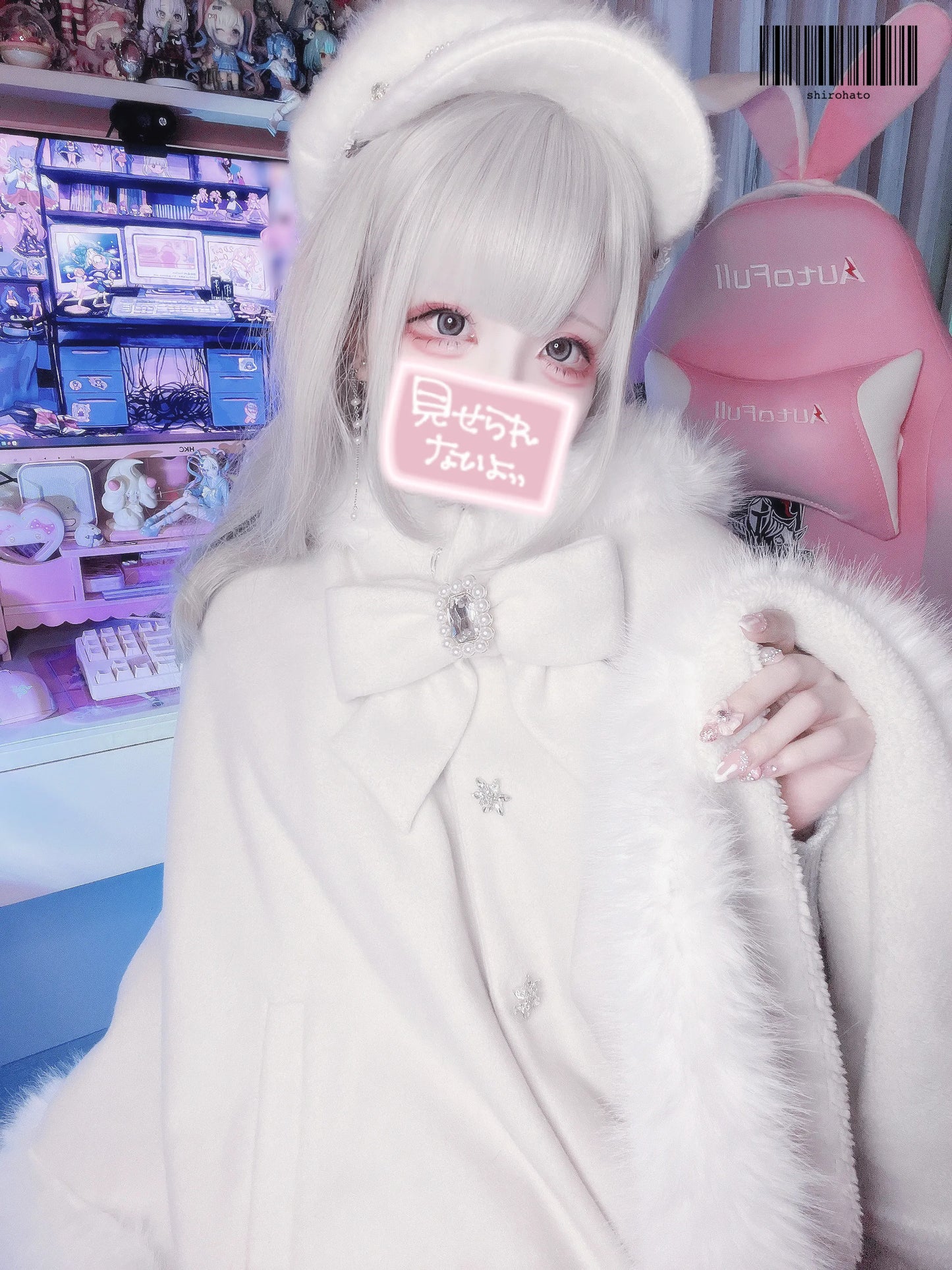Women's Lolita Cat-Ear Wool Cape