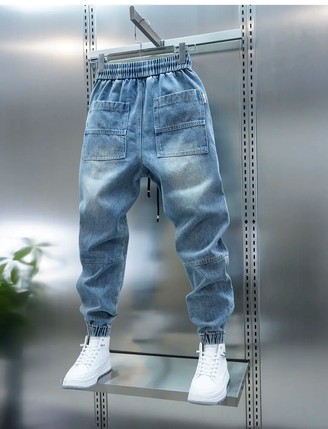 Fashionable Harem Jeans Outdoor Casual Men's Trousers Luxury Brand Men Clothing